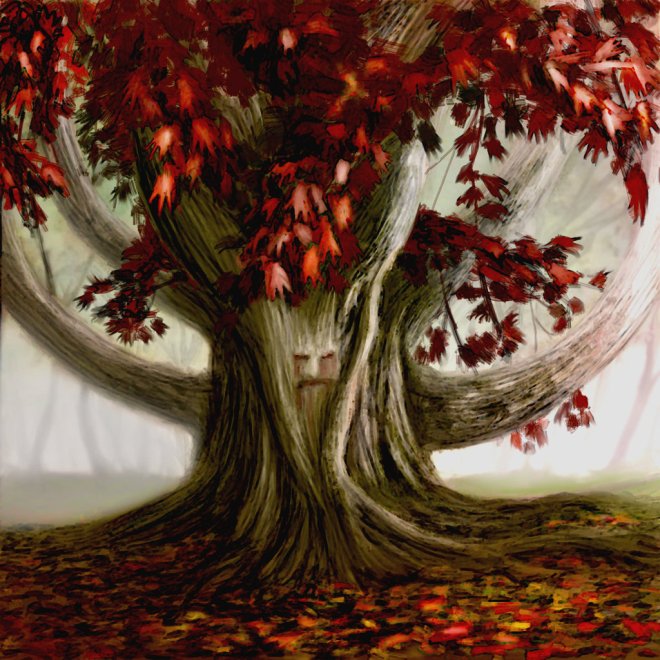 Weirwood Tree: Game of Thrones digital fan art by Benco42